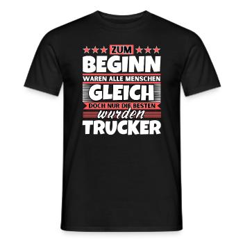 Zum Beginn gleich die besten wurden Zum Beginn gle - Männer T-Shirt - Schwarz - Vorne - AI Model Male 178 light (178cm)
