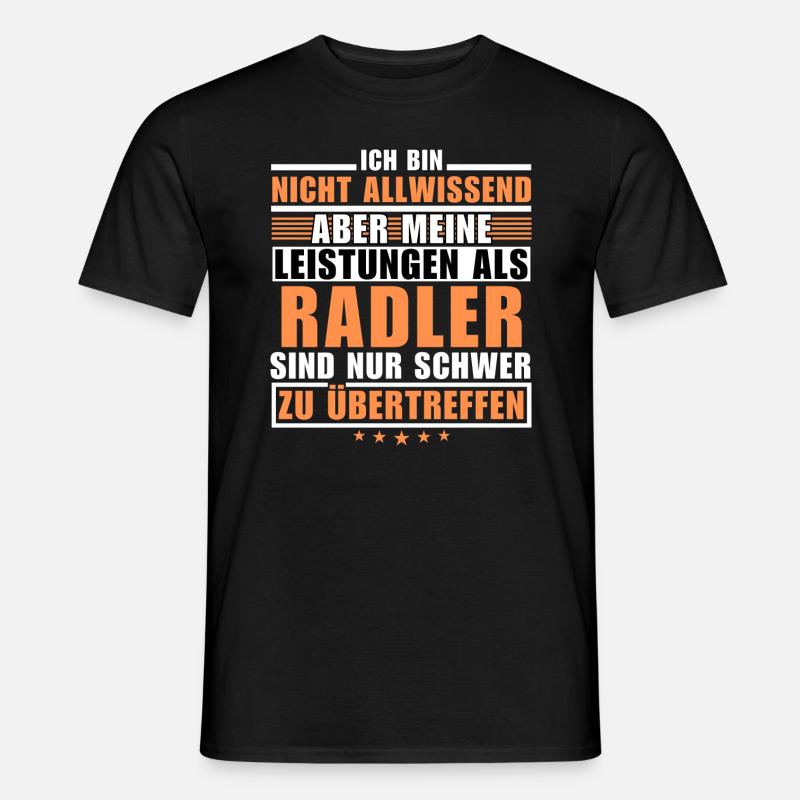 Unsurpassed performance as a cyclist - Men’s T-shirt - black