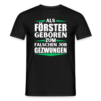 Forester a décroché le mauvais emploi - T-shirt homme - noir - Devant - AI Model Male 178 light (178cm)