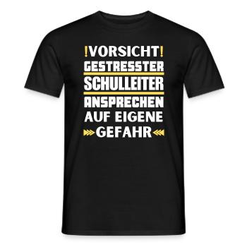 Ne parlez pas à un directeur stressé ! - T-shirt homme - noir - Devant - AI Model Male 178 light (178cm)