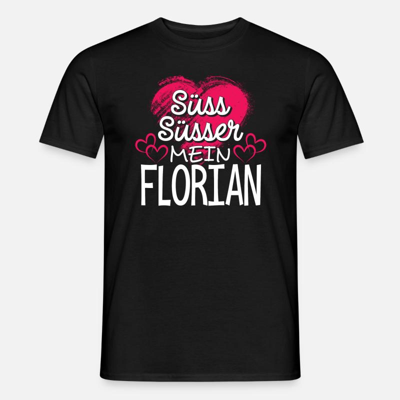 FLORIAN - süss - Männer T-Shirt - Schwarz
