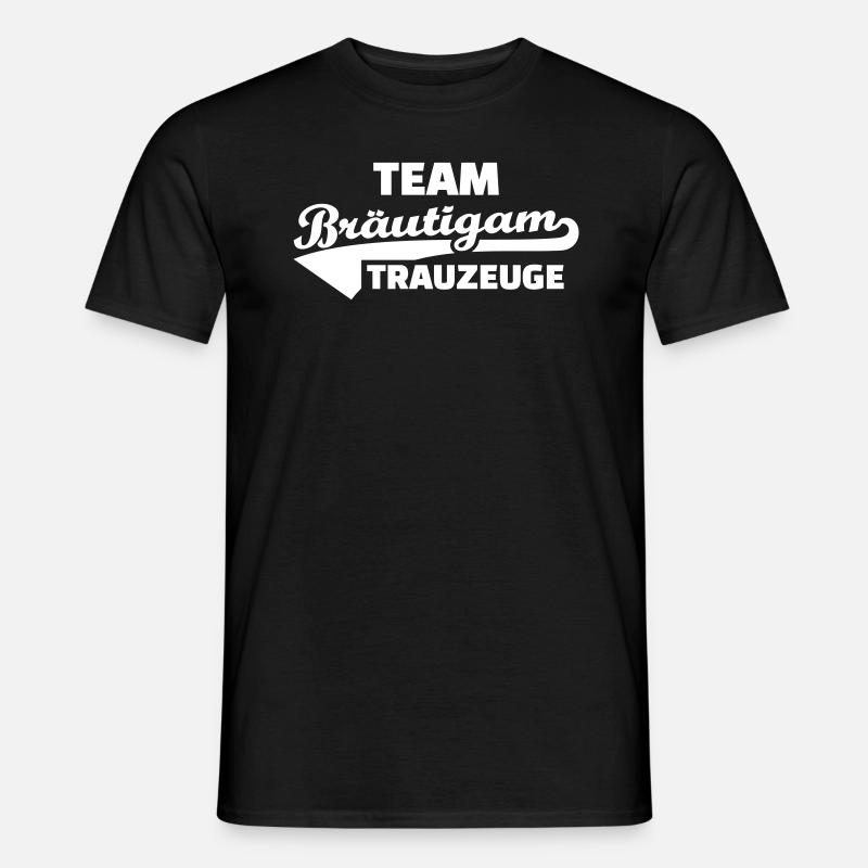 Team Bräutigam - Männer T-Shirt - Schwarz