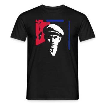 majakovskij1_3c_ge - Männer T-Shirt - Schwarz - Vorne - AI Model Male 178 light (178cm)