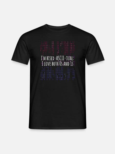 LGBT Code Bisexual Programming - Men's T-Shirt - black