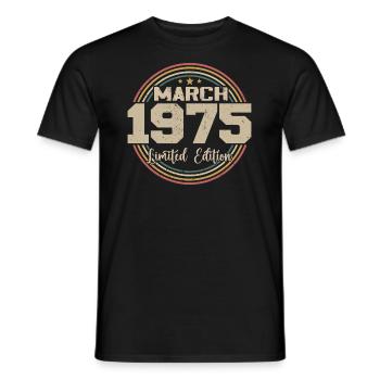 Awesome seit März 1934 Geburtstag 1934 Geschenk - Männer T-Shirt - Schwarz - Vorne - AI Model Male 178 light (178cm)