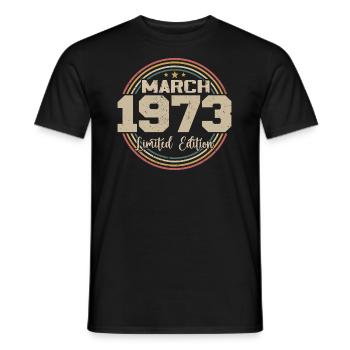 Awesome seit März 1934 Geburtstag 1934 Geschenk - Männer T-Shirt - Schwarz - Vorne - AI Model Male 178 light (178cm)