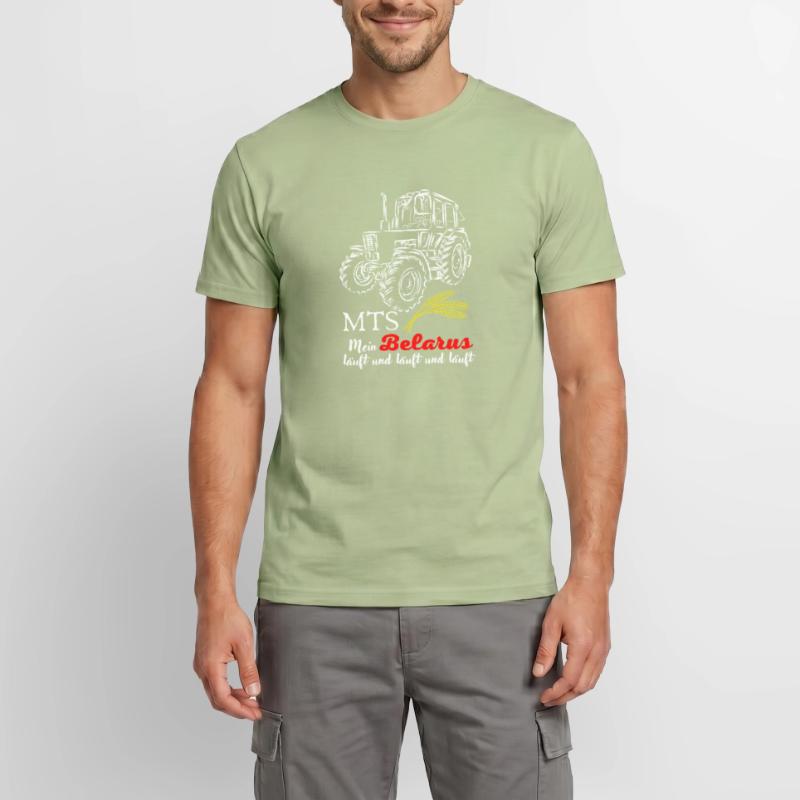 Biélorussie MTS / Ma Biélorussie est en cours d'exécution et en cours d'exécution. nostalgie de la RDA T-shirt homme