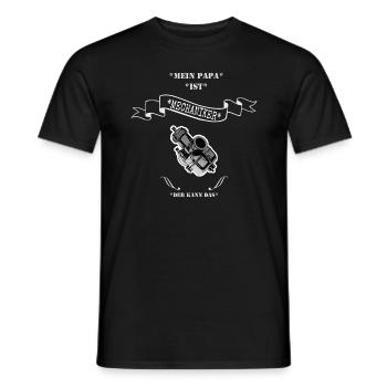 Mein Papa ist Mechaniker - Männer T-Shirt - Schwarz - Vorne - AI Model Male 178 light (178cm)
