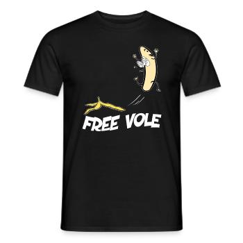 Banane Nue Free Vole - T-shirt homme - noir - Devant - AI Model Male 178 light (178cm)