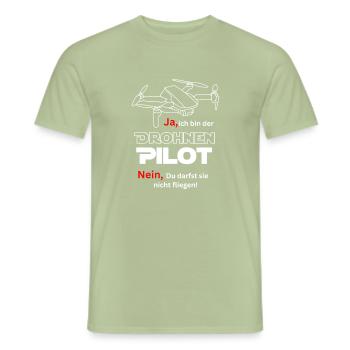 Drone Pilot - Men's T-Shirt - sage - Front - AI Model Male 178 light (178cm)