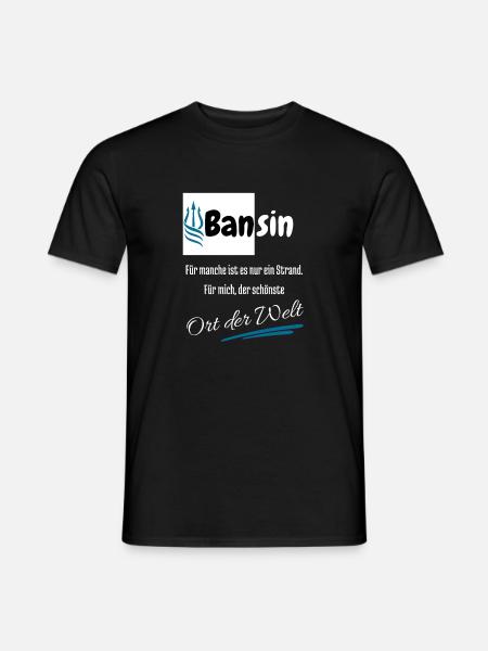 Bansin für mich der schönste Ort der Welt-Ostsee - Männer T-Shirt - Schwarz