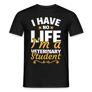 Veterinary medicine study veterinary student - Men's T-Shirt - black - Front - AI Model Male 178 light (178cm)