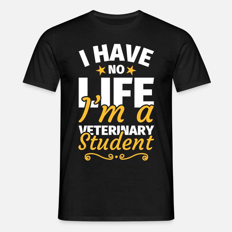 Veterinary medicine study veterinary student - Men's T-Shirt - black