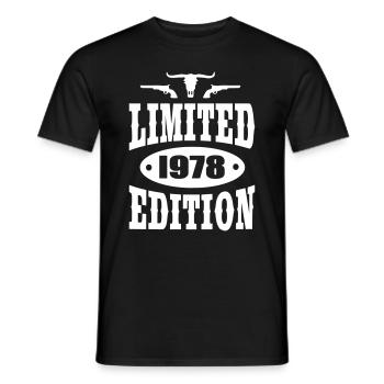 Limited Edition 1978 - Men's T-Shirt - black - Front - AI Model Male 178 light (178cm)
