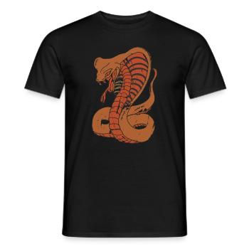 Cobra - Männer T-Shirt - Schwarz - Vorne - AI Model Male 178 light (178cm)