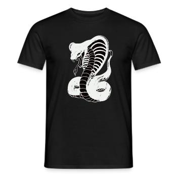 Cobra - Männer T-Shirt - Schwarz - Vorne - AI Model Male 178 light (178cm)
