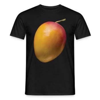 Mango Frucht Geschenk - Männer T-Shirt - Schwarz - Vorne - AI Model Male 178 light (178cm)