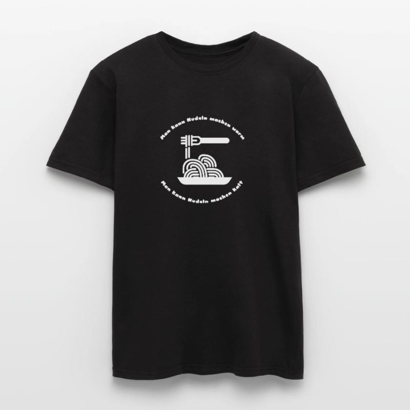 Mann kann Nudeln machen warm oder kalt Männer T-Shirt