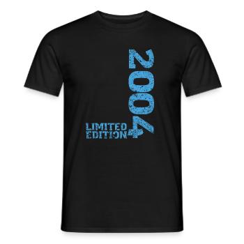 Édition Limitée 2004 18ème Anniversaire Cadeau - T-shirt homme - noir - Devant - AI Model Male 178 light (178cm)