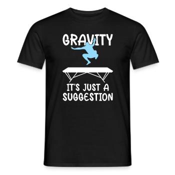 Trampoline drôle pour homme trampolinist - T-shirt homme - noir - Devant - AI Model Male 178 light (178cm)