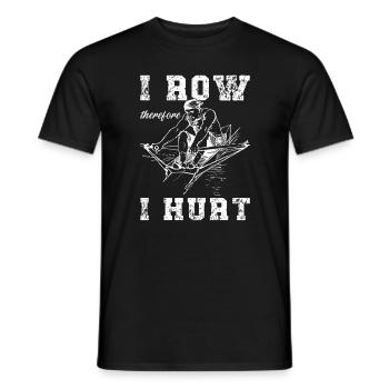 Équipe d’aviron Aviron amusant - T-shirt homme - noir - Devant - AI Model Male 178 light (178cm)