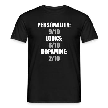 Funny Parkinsons Awareness - Men's T-Shirt - black - Front - AI Model Male 178 light (178cm)