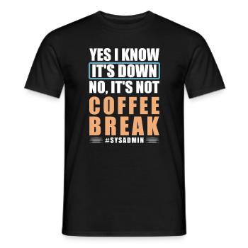 Administrateur réseau Ingénieur réseau - T-shirt homme - noir - Devant - AI Model Male 178 light (178cm)