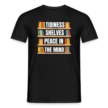 Bibliotheksassistent - Männer T-Shirt - Schwarz - Vorne - AI Model Male 178 light (178cm)