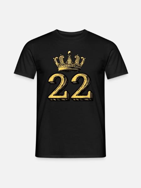 22 Number Crown - Men's T-Shirt - black
