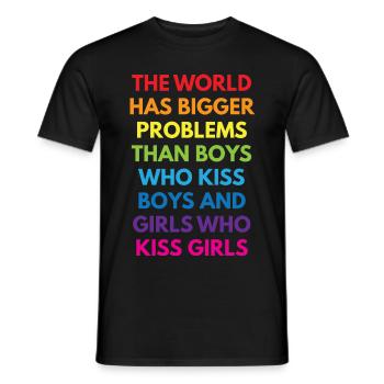 LGBTQ+ - T-shirt homme - noir - Devant - AI Model Male 178 light (178cm)