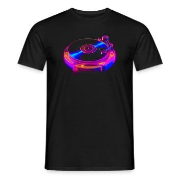 House Music Plattenspieler - Männer T-Shirt - Schwarz - Vorne - AI Model Male 178 light (178cm)