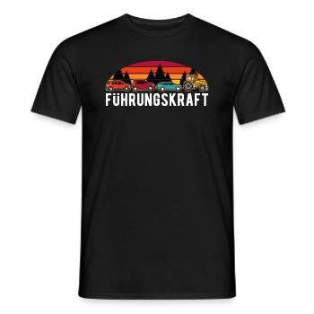 Führungskraft Landwirt Traktor Treckerfahrer Humor - Männer T-Shirt - Schwarz - Vorne - AI Model Male 178 light (178cm)
