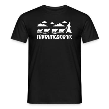 Führungskraft Schafe Hirte Geschenkidee Lustig - Männer T-Shirt - Schwarz - Vorne - AI Model Male 178 light (178cm)