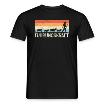 Führungskraft Schafe Hirte Geschenkidee Humor - Männer T-Shirt - Schwarz - Vorne - AI Model Male 178 light (178cm)