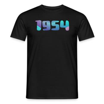 1954 Birthday Gift Vintage 1954 Retro 1954 - Men's T-Shirt - black - Front - AI Model Male 178 light (178cm)