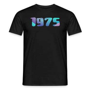 1975 Geburtstagsgeschenk Jahrgang 1975 Retro 1975 - Männer T-Shirt - Schwarz - Vorne - AI Model Male 178 light (178cm)