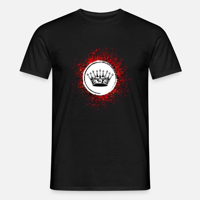Krone Silhouette icon - Männer T-Shirt - Schwarz