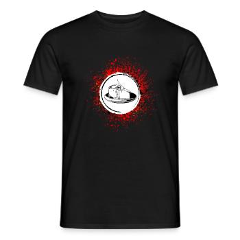 Cuisson du cheesecake - T-shirt homme - noir - Devant - AI Model Male 178 light (178cm)