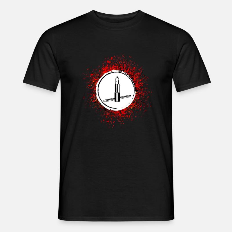 Make Up Kosmetik Icon - Männer T-Shirt - Schwarz