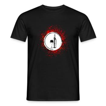 Wein Icon - Männer T-Shirt - Schwarz - Vorne - AI Model Male 178 light (178cm)