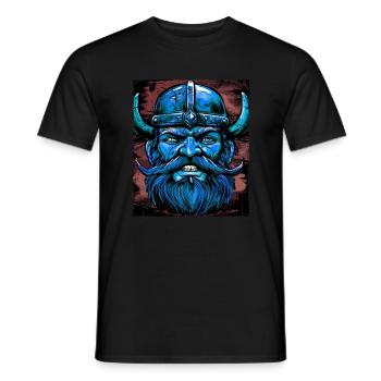 Wikinger Krieger Valhalla Odin - Männer T-Shirt - Schwarz - Vorne - AI Model Male 178 light (178cm)