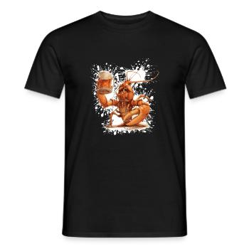 Hummer Krebs Bier Lustig - Männer T-Shirt - Schwarz - Vorne - AI Model Male 178 light (178cm)