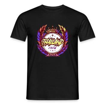 Thailand Crew Bunt - Männer T-Shirt - Schwarz - Vorne - AI Model Male 178 light (178cm)