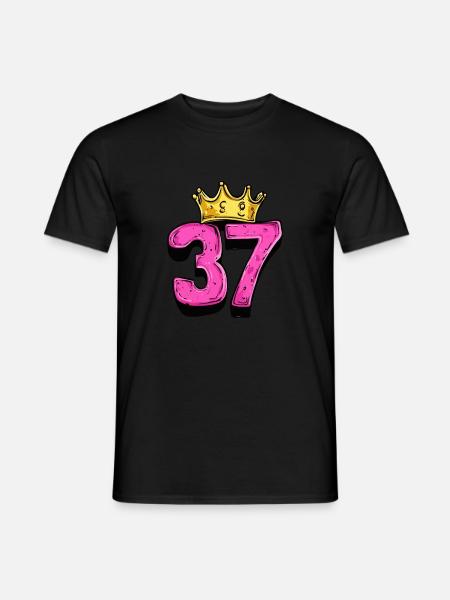 37 Number Krone - Men's T-Shirt - black