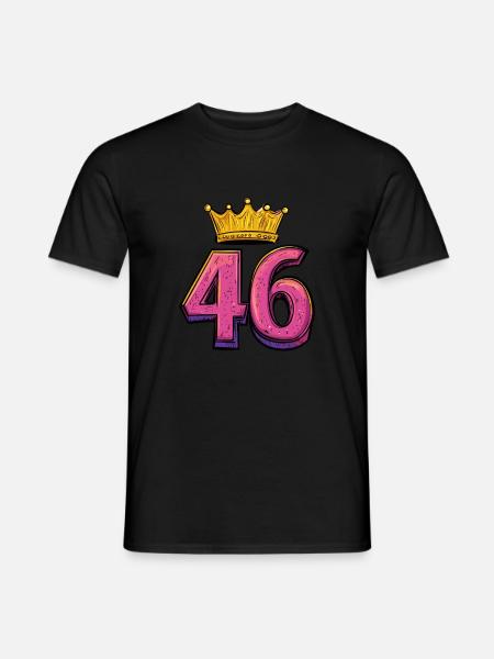 46 Number Krone - Men's T-Shirt - black