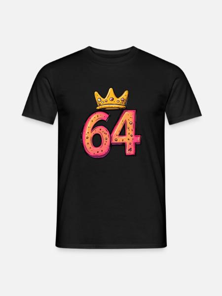 64 Number Krone - Men's T-Shirt - black