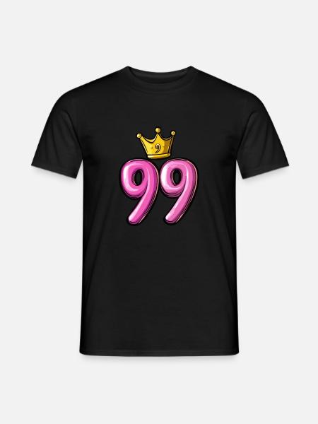 99 Number Crown - Men's T-Shirt - black