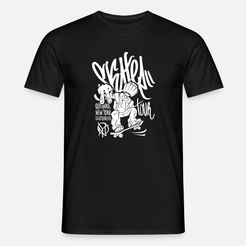 Coole Skate Sprüche - Männer T-Shirt - Schwarz