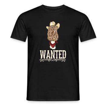 Morel Chasse Art Drôle De Bande Dessinée - T-shirt homme - noir - Devant - AI Model Male 178 light (178cm)
