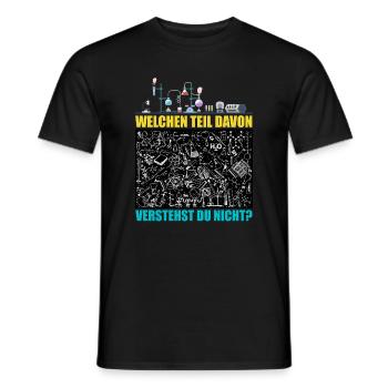 Chemie - Welchen Teil davon verstehst du nicht - Männer T-Shirt - Schwarz - Vorne - AI Model Male 178 light (178cm)
